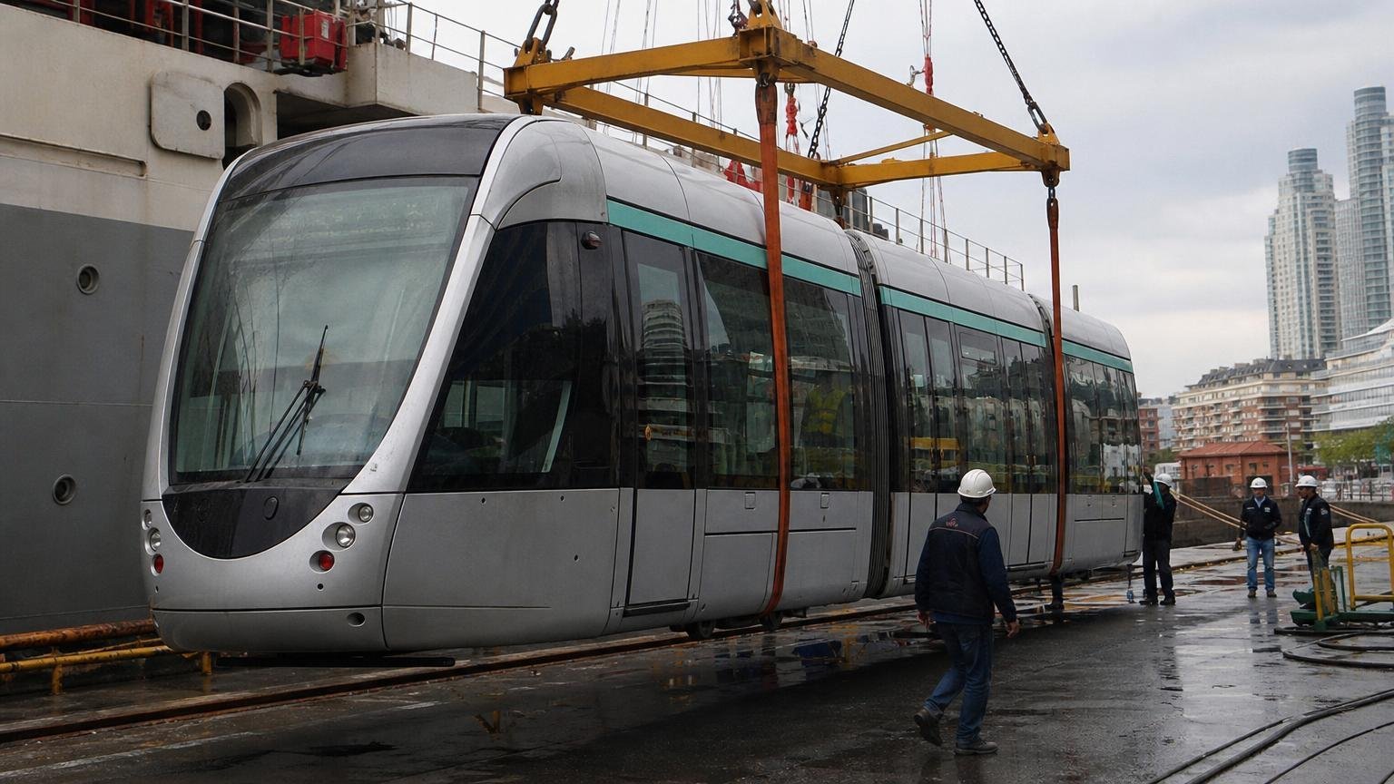 Buenos Aires inauguró en 2007 un tranvía nuevo de 2 kilómetros en Puerto Madero: cinco años después lo cerró y los vagones volvieron a Francia en barco